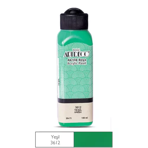 Artdeco Akrilik Boya 140 ML Yeşil - 3612