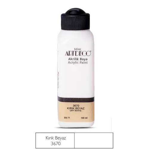 Artdeco Akrilik Boya 140 ML Kırık Beyaz - 3670