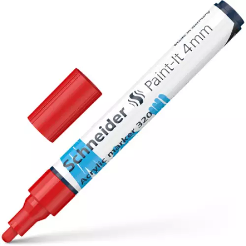 Schneider Paint-İt Akrilik Markör 4 mm - Kırmızı