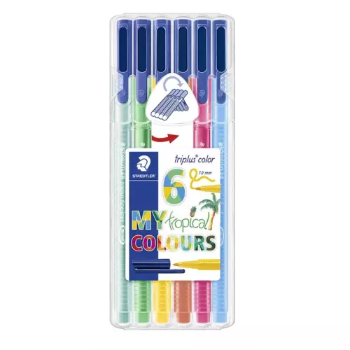 Staedtler Triplus Color 1.0 mm Tropical 6lı Set