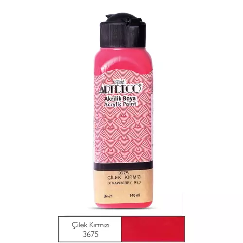 Artdeco Akrilik Boya 140 ML Çilek Kırmızı - 3675