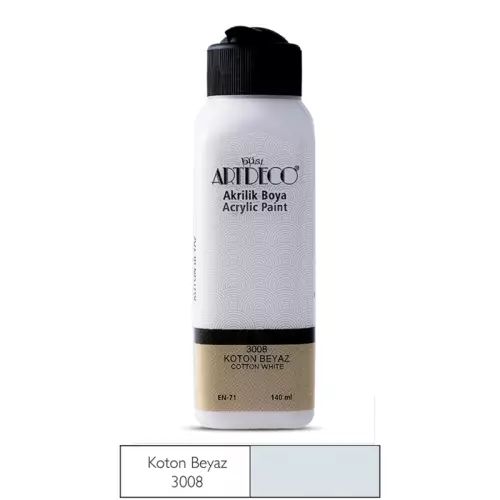 Artdeco Akrilik Boya 140 ML Koton Beyaz - 3008