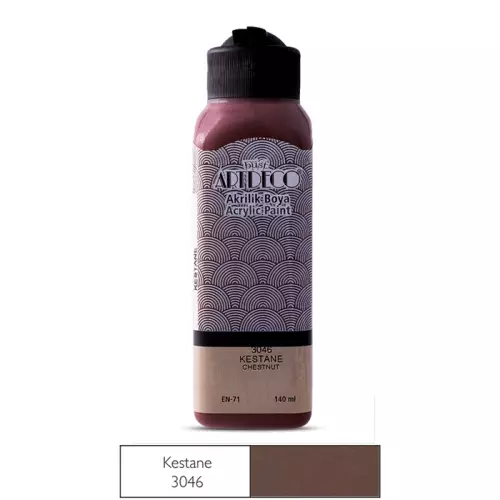 Artdeco Akrilik Boya 140 ML Kestane - 3046