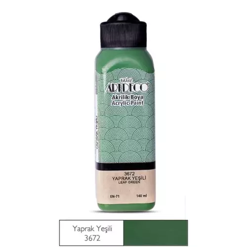 Artdeco Akrilik Boya 140 ML Yaprak Yeşili - 3672