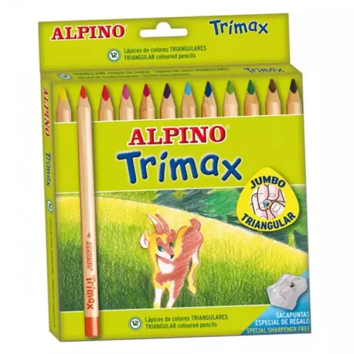 Alpino Trimax Jumbo Kuru Boya Kalemi 12’li