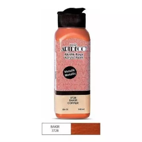 Artdeco Metalik Akrilik Boya 140ml 3728 Bakır