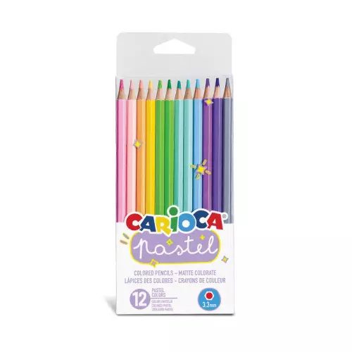 Carioca Pastel Renk Kuru Boya 12'li