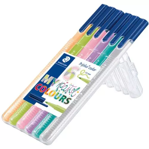 Staedtler Triplus Color 1.0mm Pastel 6'lı Kalem Seti