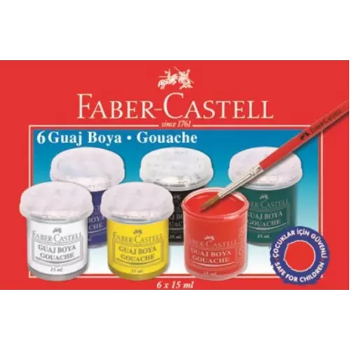 Faber Castell Guaj Boya 6 Renk