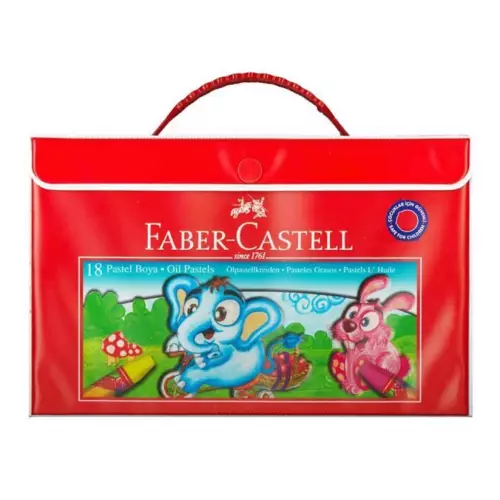 Faber Castell 18 Renk Çantalı Pastel Boya Kalemi