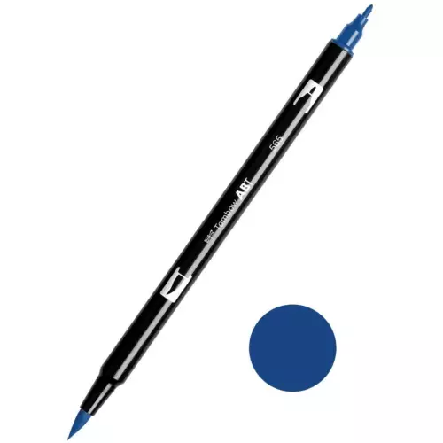 Tombow ABT Dual Brush Çift Uçlu Keçeli Kalem Deep Blue - 565