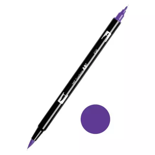 Tombow ABT Dual Brush Çift Uçlu Keçeli Kalem Imperial Purple - 636