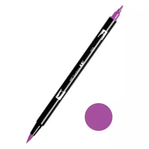 Tombow ABT Dual Brush Çift Uçlu Keçeli Kalem Purple - 665