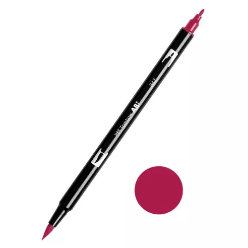 Tombow ABT Dual Brush Çift Uçlu Keçeli Kalem Crimson - 847