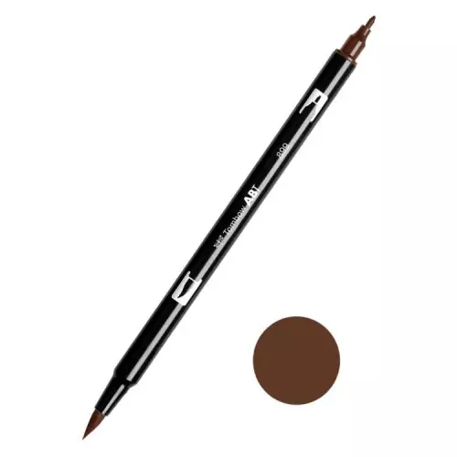 Tombow ABT Dual Brush Çift Uçlu Keçeli Kalem Redwood - 899