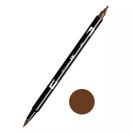 Tombow ABT Dual Brush Çift Uçlu Keçeli Kalem Chocolate - 969