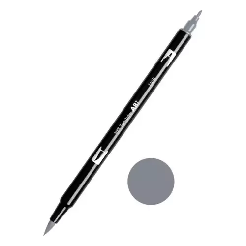 Tombow ABT Dual Brush Çift Uçlu Keçeli Kalem Cool Grey 2- N65