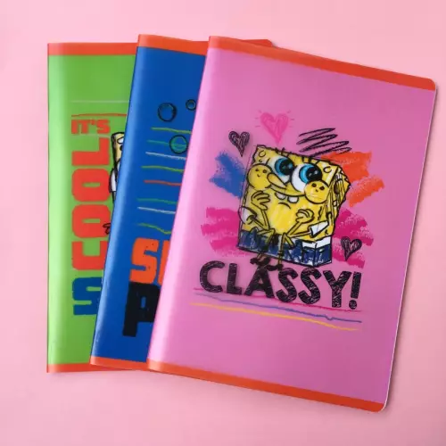 Mynote Sünger Bob 60 Yaprak Çizgili Defter - A4