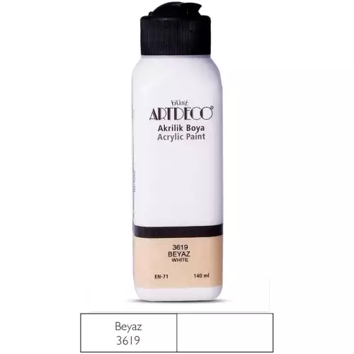 Artdeco Akrilik Boya 140ml 3619 Beyaz 