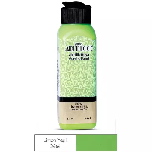 Artdeco Akrilik Boya 140ml 3666 Limon Yeşil 