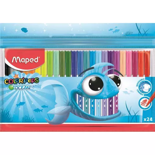 Color Peps Ocean 24'lü Keçeli Kalem - Maped