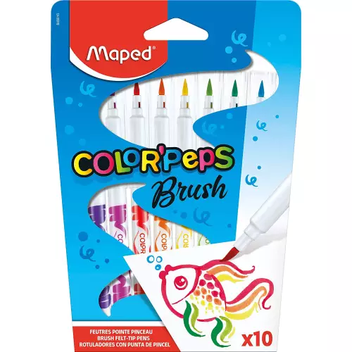 Color Peps Brush 10'lu Keçeli Kalem - Maped 