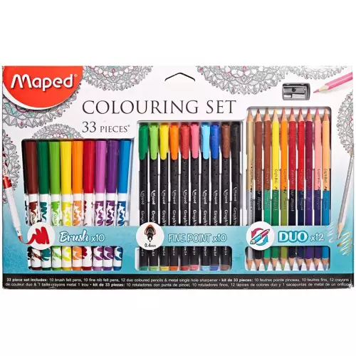 Boyama Seti 33 Parça - Colouring Set Maped