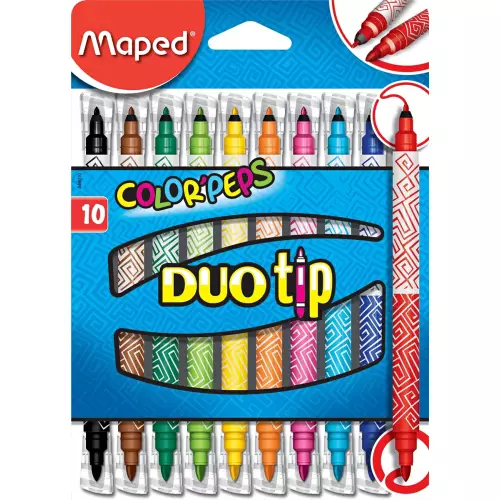 Color Peps Duo Tip 10'lu Keçeli Kalem - Maped 