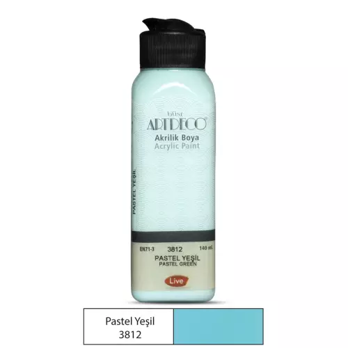 Artdeco Akrilik Boya 140ml 3812 Pastel Yeşil 