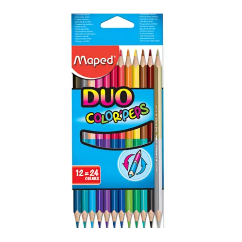 Color Peps Duo 12'li 24 Renk Boya Kalemi - Maped 