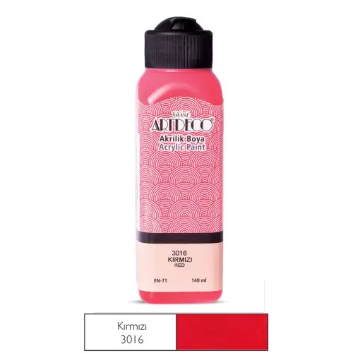 Artdeco Akrilik Boya 140ml 3016 Kırmızı 