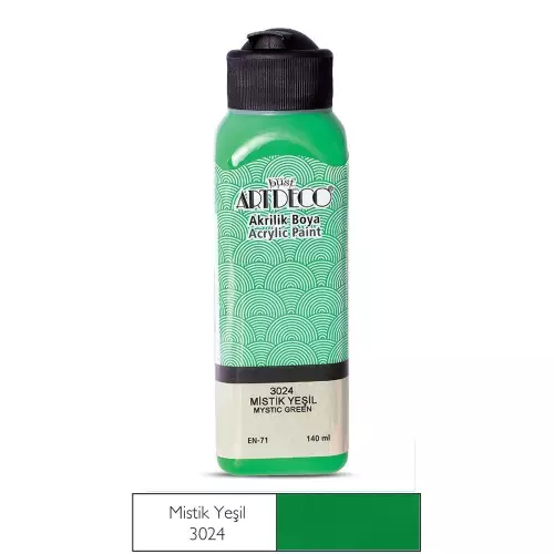 Artdeco Akrilik Boya 140ml 3024 Mistik Yeşil 